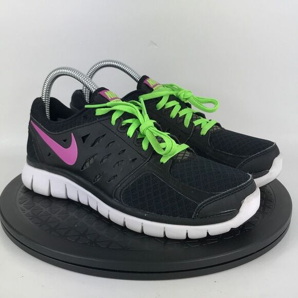 Nike Flex 2013 Black/Pink Athletic Running Shoes 580440-009 Women's Size 7 - Picture 3 of 12